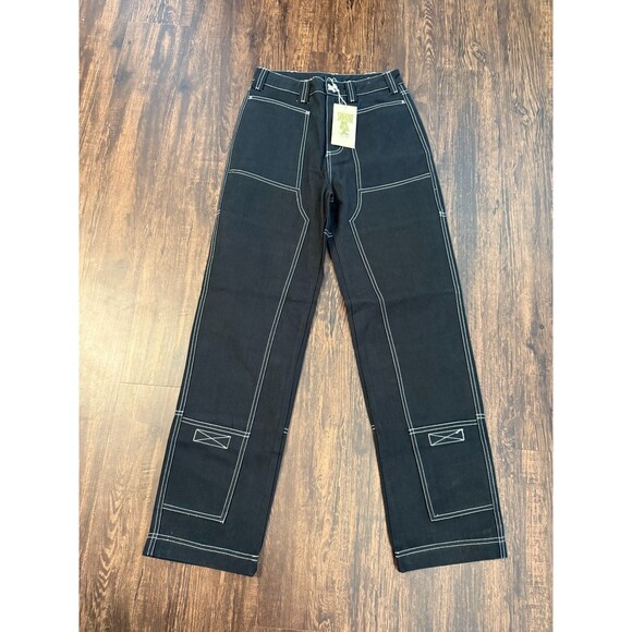 Liquid Lagoon Utility Cargo Pants Straight Leg Mens Size 30x28 Gorpcore Skater - Picture 1 of 10